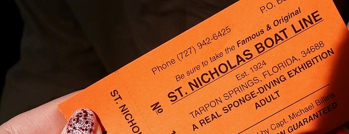 St. Nicholas Boat Line, Tarpon Springs Fl. is one of สถานที่ที่ Mike ถูกใจ.