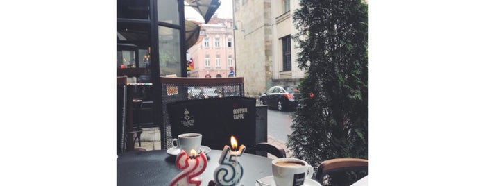 Theatre caffee is one of Sarajevo.