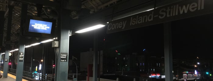 Subway at Stillwell Station is one of Coney Island.