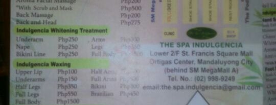 The Spa Indulgencia is one of Mai and Arj date places.