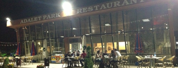 Adalet Park Restaurant is one of Tempat yang Disukai selanus.