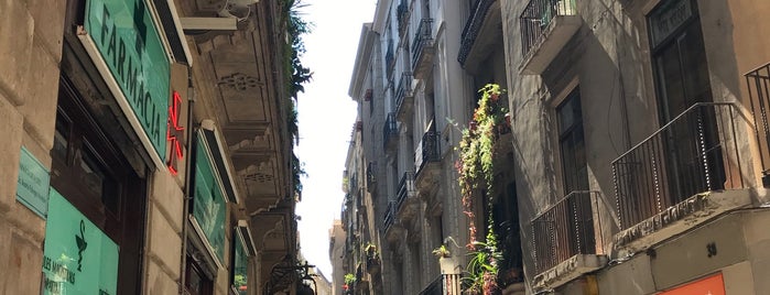 Carrer d'Avinyó is one of Eating healthy & having fun at Barcelona.