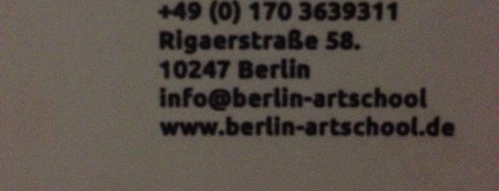 Berlin Art School is one of B.