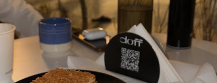 doff is one of Coffee shops | Riyadh ☕️🖤.
