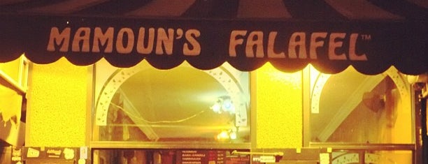 Mamoun's Falafel is one of Cheap Eats Around NYU.