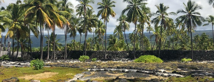Puʻuhonua o Hōnaunau National Historical Park is one of Hawaii (island).