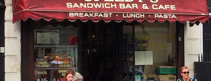 Speedy's Cafe is one of On Sherlock footseps.