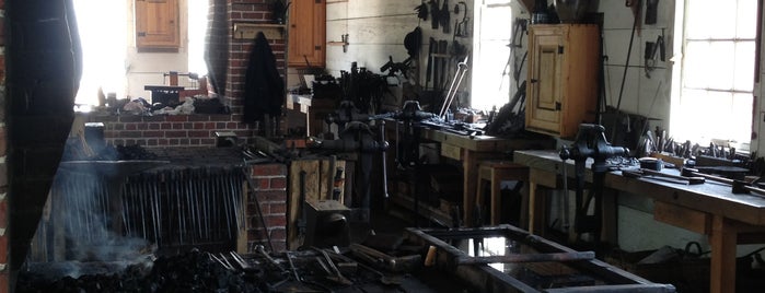 Anderson Blacksmith Shop is one of Colonial Williamsburg.