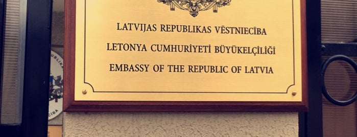 Letonya Büyükelçiliği is one of Tempat yang Disukai DM 🚫.