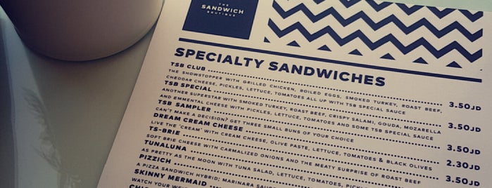 The Sandwich Boutique is one of Amman.