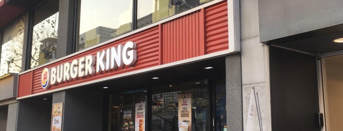 Burger King is one of 가는곳곳.