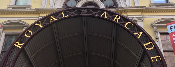 The Royal Arcade is one of Melbournes laneways.