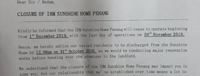 IHM Sunshine Nursing Home is one of jane.