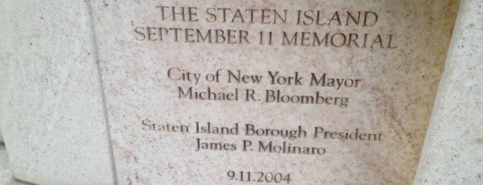 Staten Island September 11 Memorial is one of Places I Need To See In NYC.