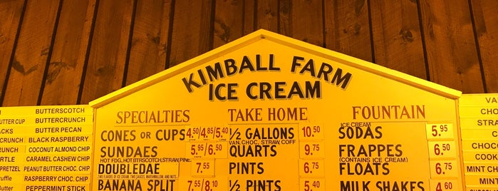 Kimball Farm Ice Cream Stand is one of สถานที่ที่ Mike ถูกใจ.
