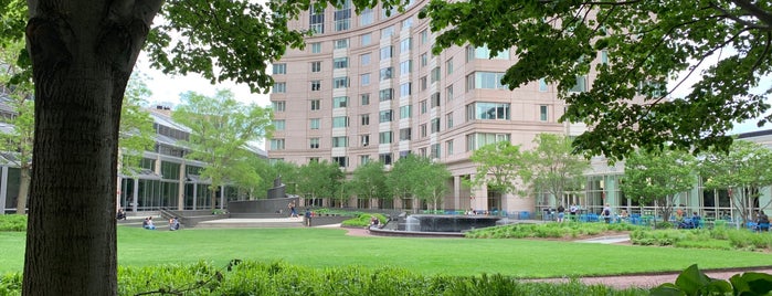 Prudential Center South Garden is one of Tempat yang Disukai Mike.
