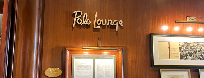 Polo Lounge is one of LA Drinks.