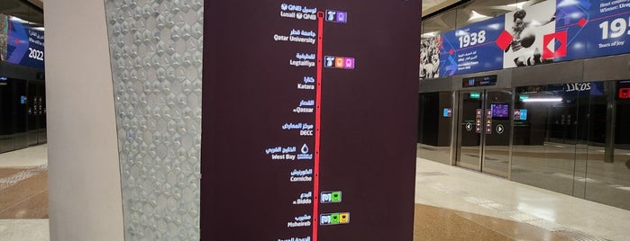 Hamad International Airport Metro Station is one of Tempat yang Disukai Tristan.