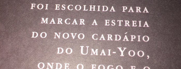 Umai Yoo is one of Armazém São Jose.