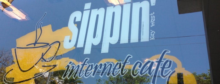 Sippin' Internet Cafe is one of Locais curtidos por Elaine.