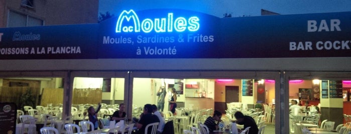 Mac Moules is one of Marseillan, Sete, Bessan and Montpellier.