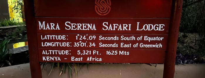 Mara Serena Safari Lodge is one of Been There Done That.
