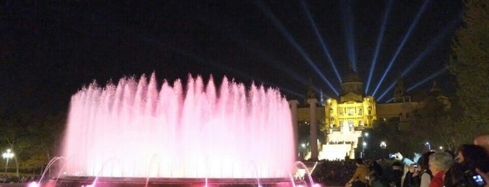 Magic Fountain of Montjuïc is one of Barcelona Tourism.