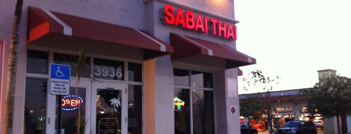 Sabai Thai & Sushi Restaurant is one of Must-visit Food in Boynton Beach.