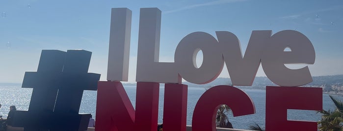 "I Love Nice" Sign is one of Nice, France.