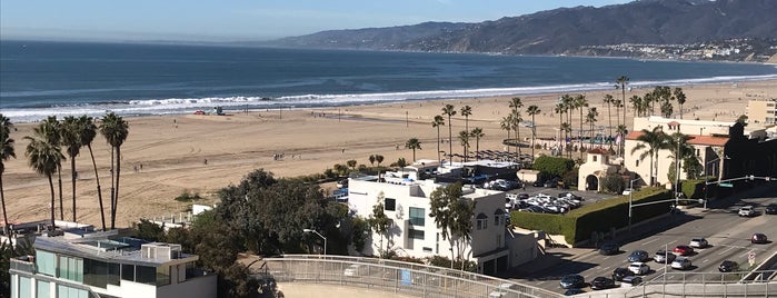 Santa Monica State Beach is one of California.