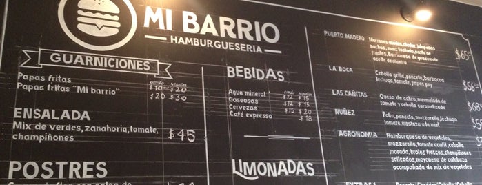 Mi Barrio Hamburguesería is one of Burgers.