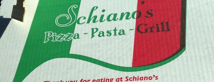 Schiano's Pizza is one of สถานที่ที่ Nick ถูกใจ.