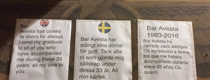 Bar Avesta is one of Bares frikis.