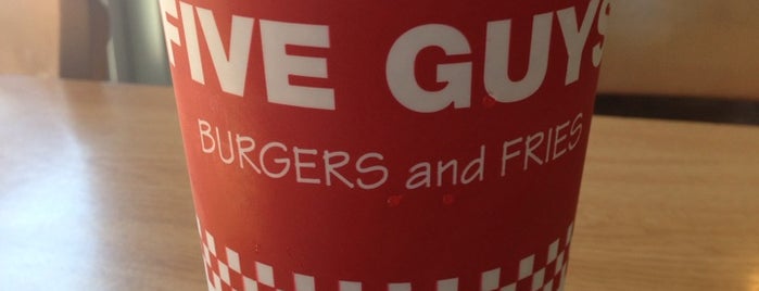 Five Guys is one of Lieux qui ont plu à Brendon.