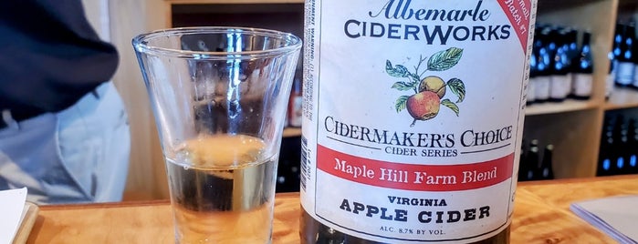 Albemarle Ciderworks is one of charlottesville.