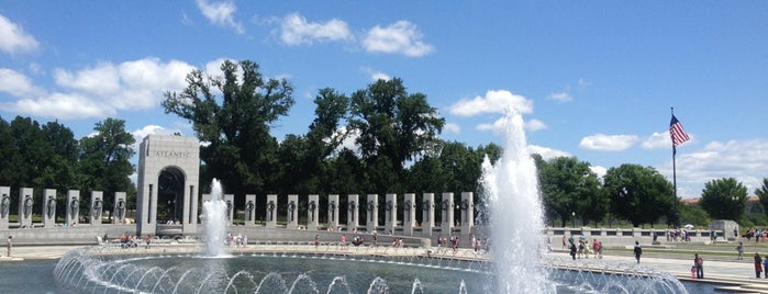 World War II Memorial is one of National Park Service sites visited.