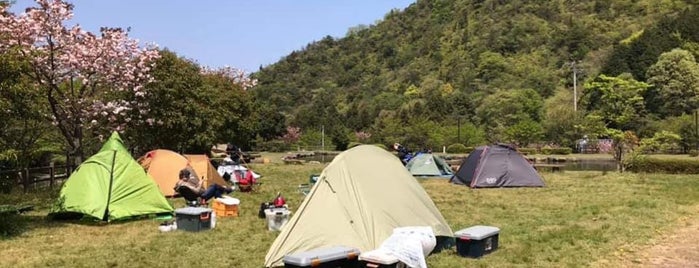 朝倉ダム湖畔緑水公園 is one of 無料キャンプ場.