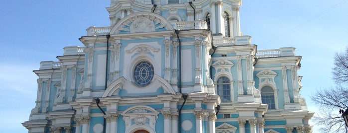 Smolny Cathedral is one of В обход Невского - небанальные места в Петербурге.