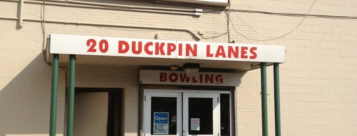 Johnson's Duckpin Lanes is one of QU.