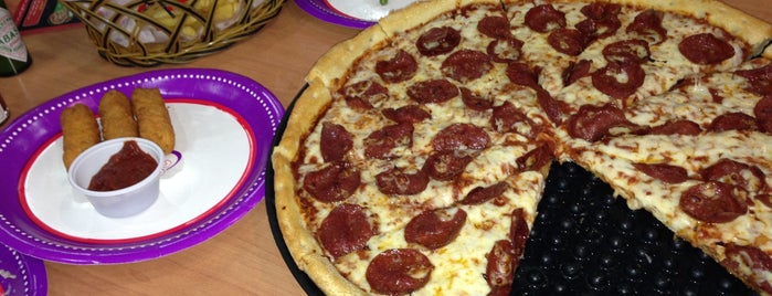 Chuck E. Cheese's is one of Food.