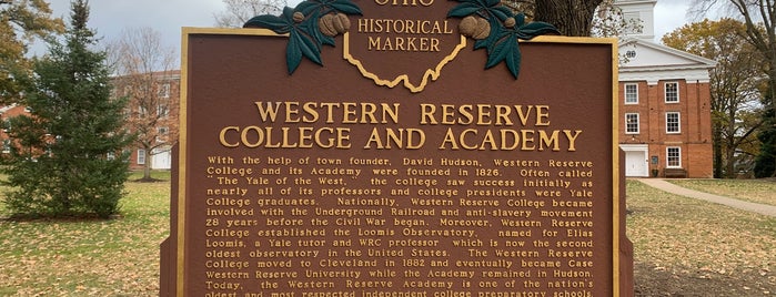 Western Reserve Academy is one of Hudson.