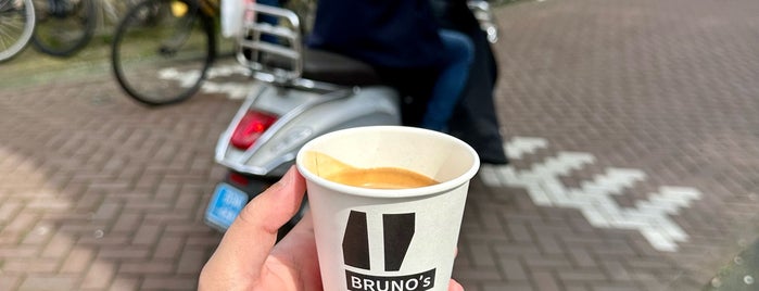 Bruno's is one of Independent Coffee places Amsterdam.