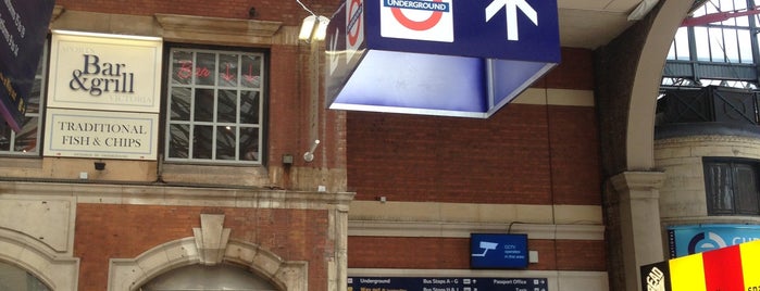 Victoria London Underground Station is one of Georgie Commute.
