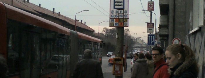 Sokolská (bus, trolleybus) is one of Bratislava MHD Trolejbus 64.