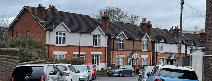 Guildford Railway Station (GLD) is one of University of Surrey.