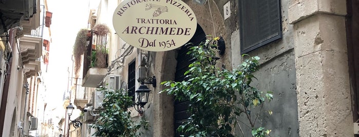 Trattoria Archimede is one of Sicily M&D.