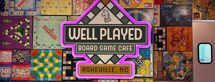 Well Played Board Game Café is one of Asheville.