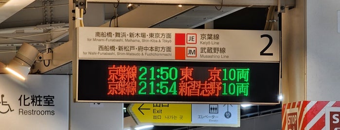 Platform 2 is one of 京葉線.