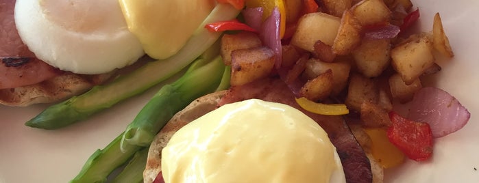 Corner Cafe is one of Atlanta's Best Eggs Benedict Dishes.