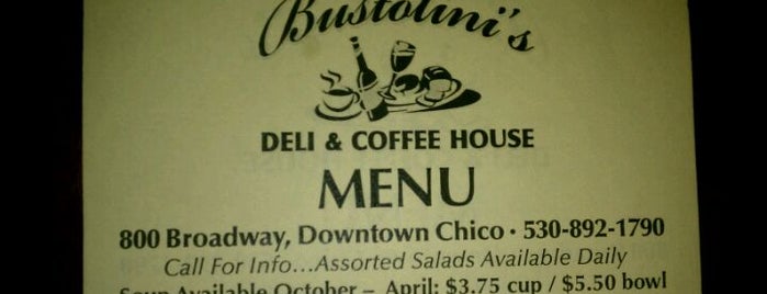 Bustolini's Deli & Coffee House is one of Chico Coffee.